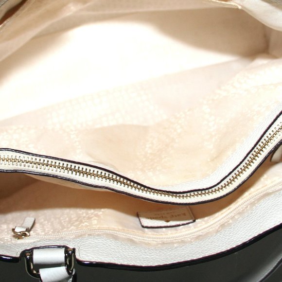 COPY - Kate Spade Off White Large 100% Cow Leather Satchel - Picture 9 of 12